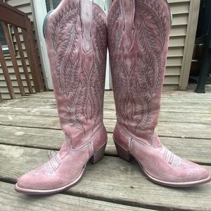 Pink corral cowboy boots